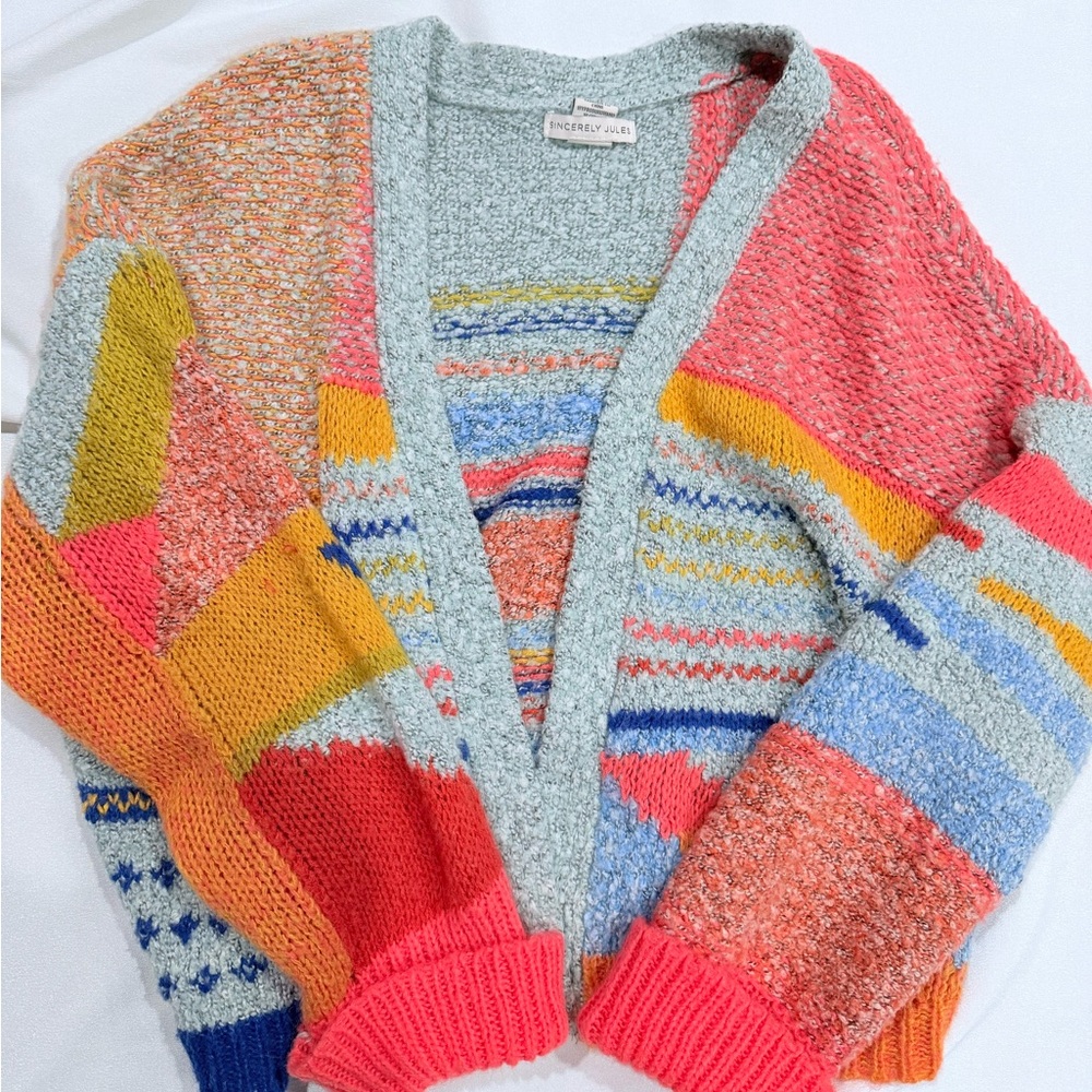 Sincerely Jules Vibrant Patchwork Cardigan